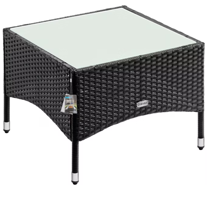 beistelltisch polyrattan 58x58x42cm vers. varianten