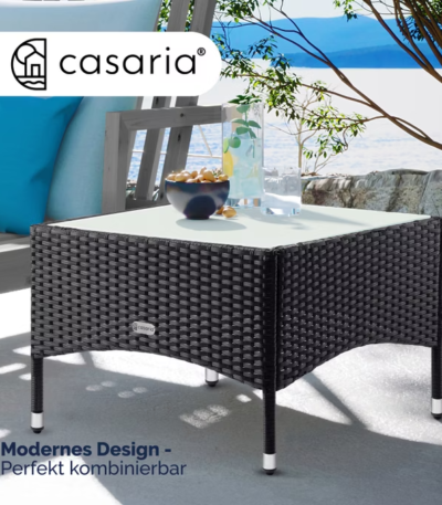 beistelltisch polyrattan 58x58x42cm vers. varianten