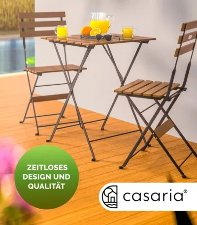 garten sitzgruppe holz | 3 tlg | akazienholz fsc® zertifiziert