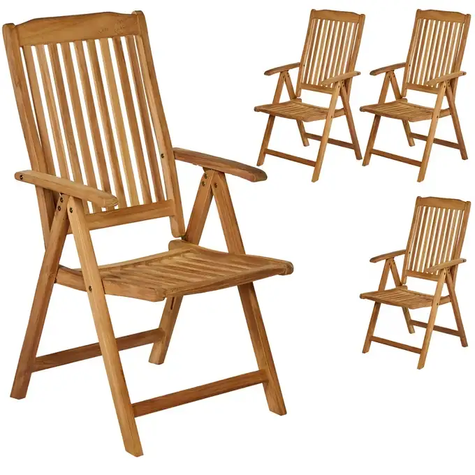 gartenstühle bari | holzstühle | 2,4,6 & 8er set | klappbar