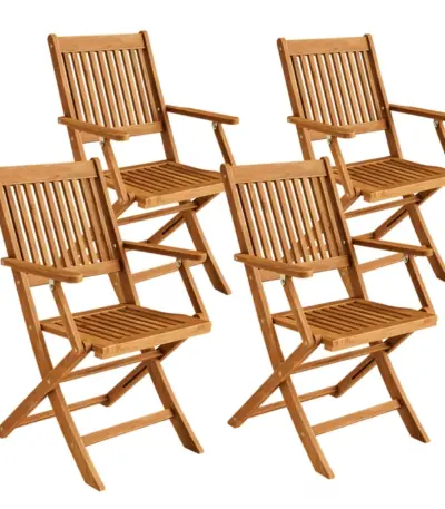 klappstuhl vanamo | eukalyptusholz | 2er & 4er set