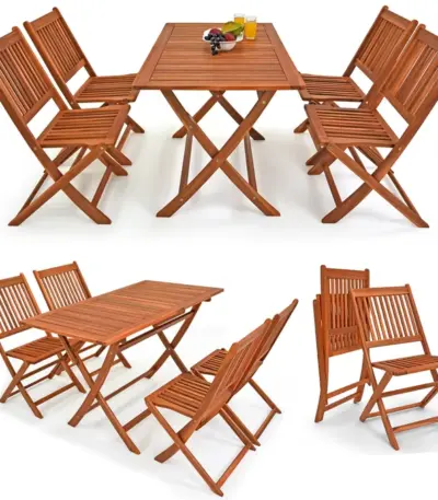 garten sitzgruppe 5 tlg akazienholz fsc® zertifiziert