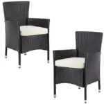 polyrattan gartenstuhl 2er
