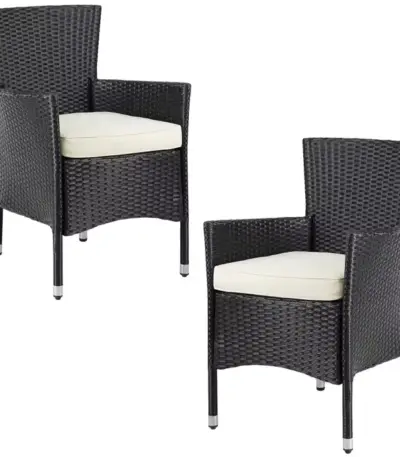 polyrattan gartenstuhl 2er